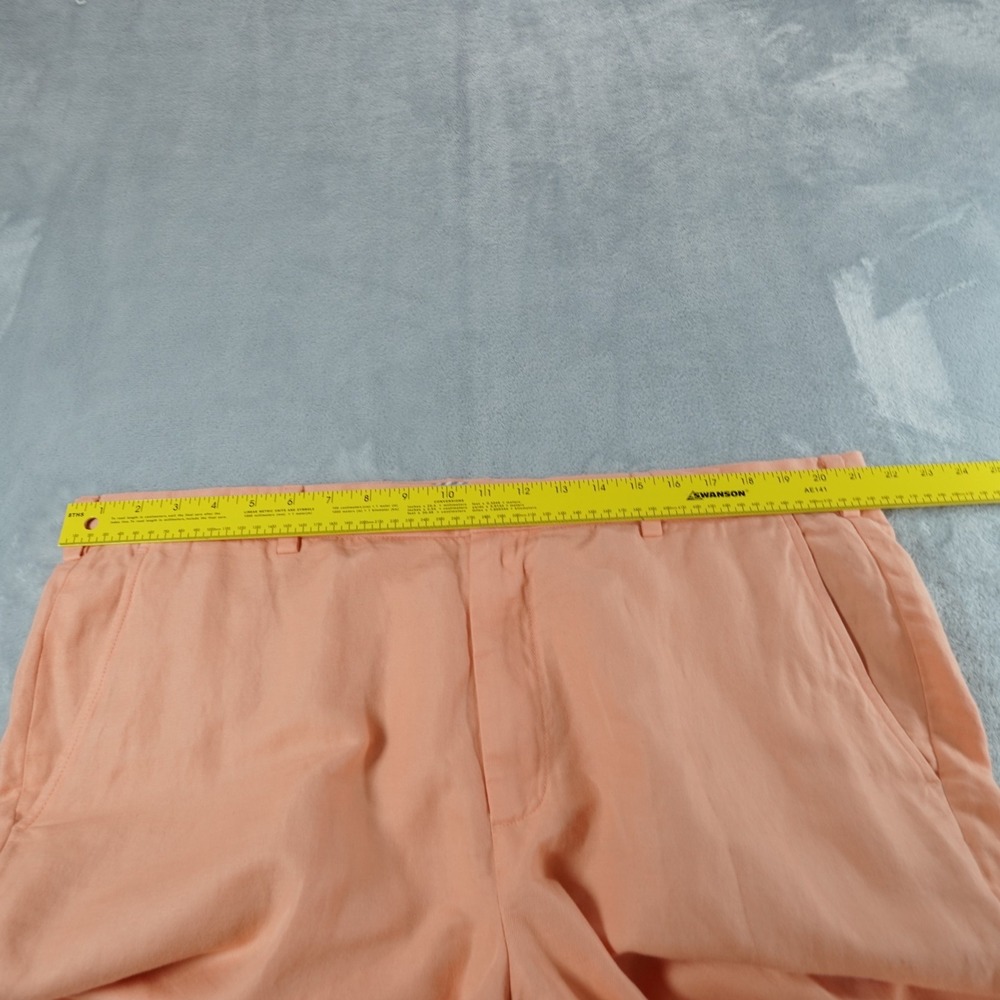 Brooks Brothers Baird McNutt Linen Pants Men 40 Clark Melon Orange Resort Preppy - Picture 6 of 13